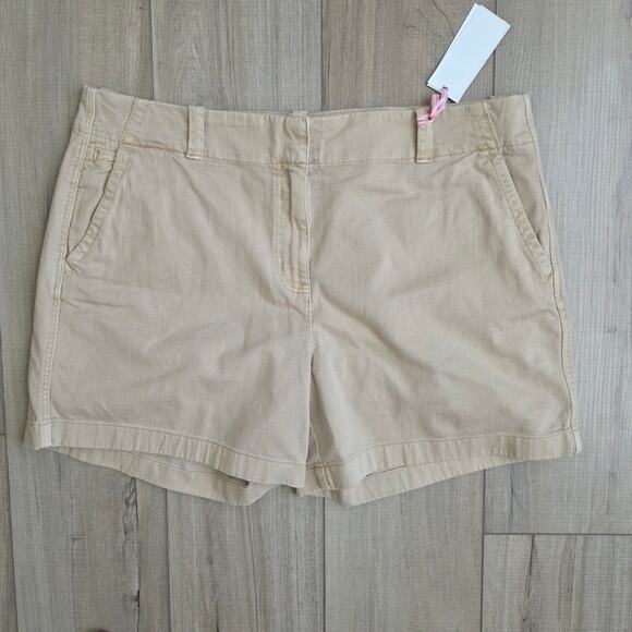 Vineyard Vines 5" Herringbone Every Day Shorts Sand Shorts Women Sz 14 - Picture 7 of 12